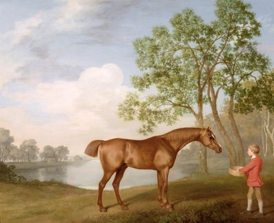 Calabaza con un mozo de cuadra de George Stubbs