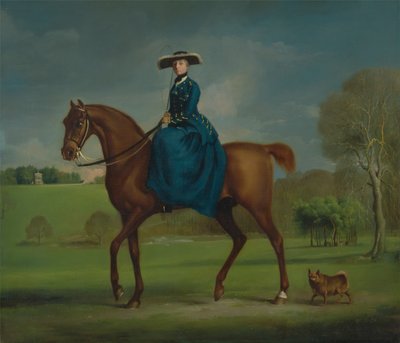 La Condesa de Coningsby vestida de Charlton Hunt de George Stubbs