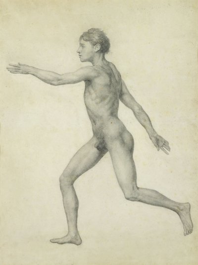 La Figura Humana Completa desde la Izquierda, vista lateral, de la serie 