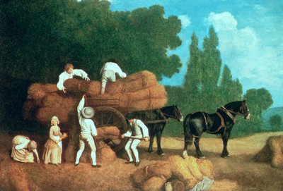 El Carro de la Cosecha de George Stubbs