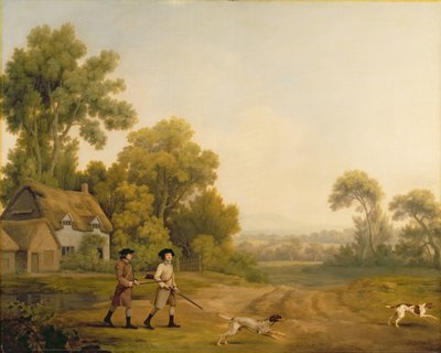 Dos Caballeros yendo a Cazar de George Stubbs