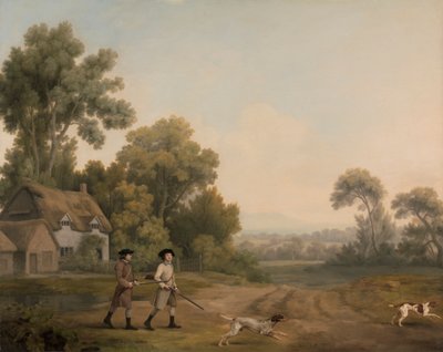 Dos caballeros van a un tiroteo de George Stubbs