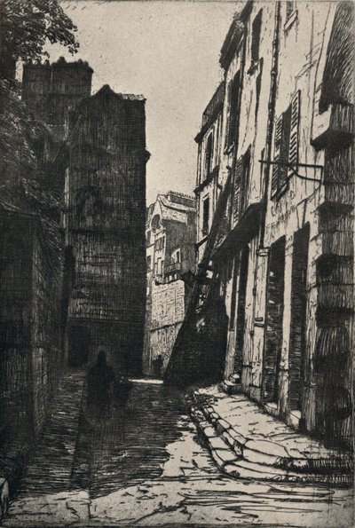Rue des Pretres-St Séverin, 1915 de George T Plowman