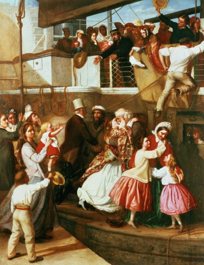 Escena de embarque de George Tuson