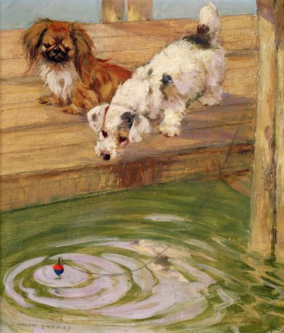 Un Peke y un Terrier de George Vernon Stokes