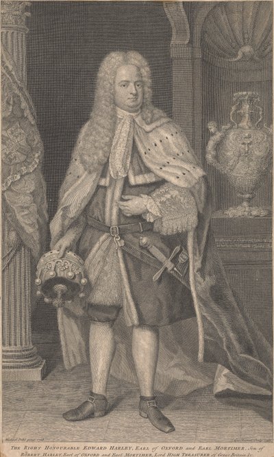 Edward Harley, II Conde de Oxford y Conde de Mortimer de George Vertue