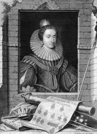 Isabel de Bohemia, c1700-1750 de George Vertue