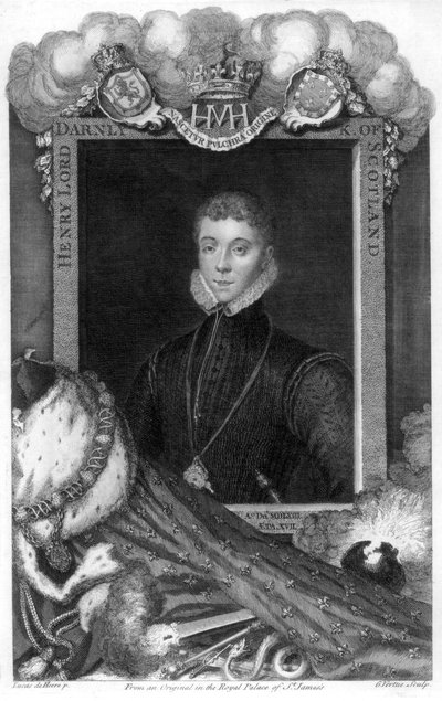 Henry Stewart, Lord Darnley, rey consorte de María, reina de Escocia, siglo XVIII de George Vertue