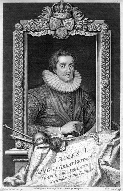 James I de Inglaterra, siglo XVII de George Vertue