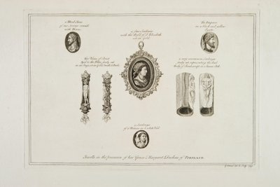 Joyas en posesión de Su Gracia Margaret Duquesa de Portland, 1749 de George Vertue
