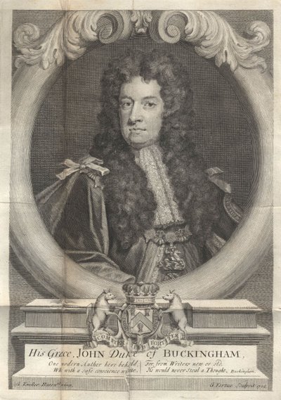 John Sheffield, 1er Duque de Buckingham y Normanby 1648-1721, 1722 de George Vertue