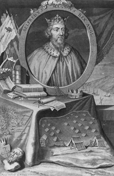 Rey Alfredo, 1733 de George Vertue