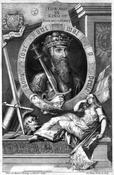 Rey Eduardo III de Inglaterra, siglo XVIII de George Vertue