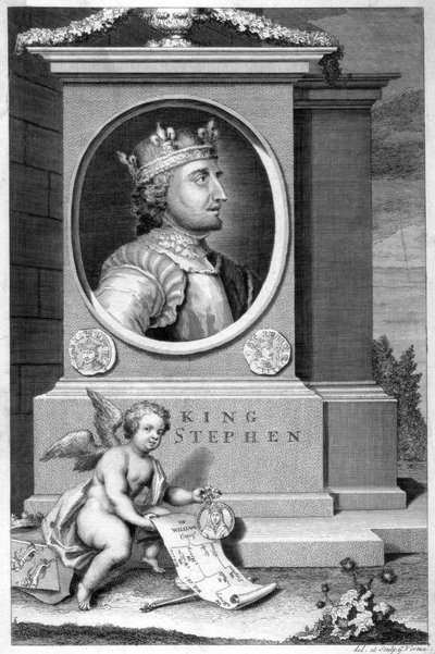 Rey Esteban 1096-1154, siglo XVIII de George Vertue