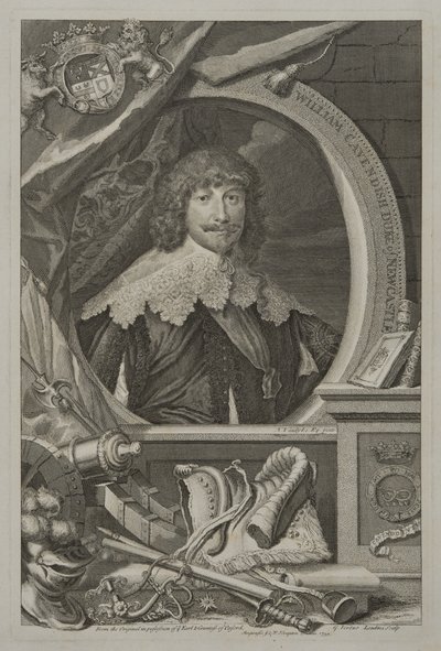 Retrato de William Cavendish, 1er Duque de Newcastle, 1739 de George Vertue