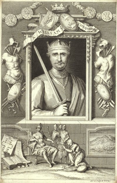 Retrato de Guillermo el Conquistador de George Vertue