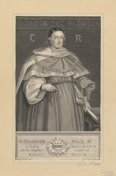 Sir Matthew Hale de George Vertue
