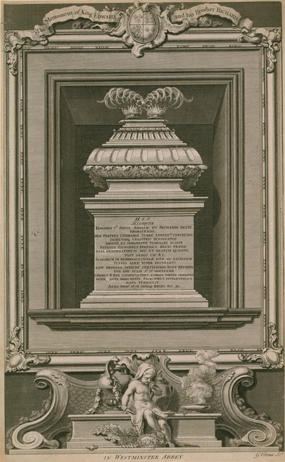 El monumento de los príncipes en la torre de George Vertue