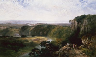 Chepstow desde el Windcliff de George Vicat Cole