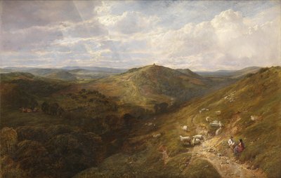 Colina del Mártir, desde Newlands Corner, Albury, cerca de Guildford de George Vicat Cole