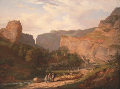 Vista de la garganta de Cheddar de George Vincent