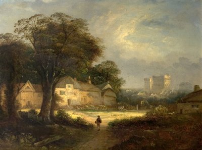 Castillo Ashby, Northamptonshire, siglo XIX de George Vincent