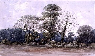 Árboles en Perry Bar cerca de Birmingham de George Augustus Wallis