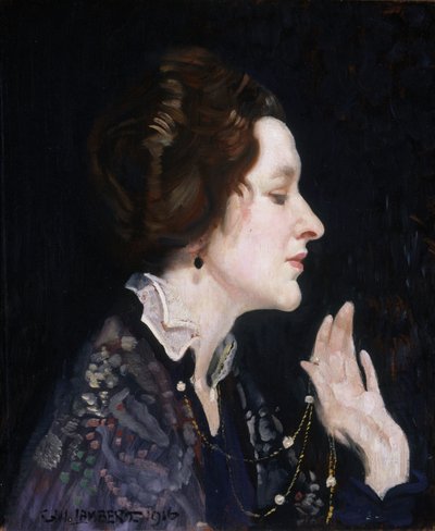 Retrato de una dama (Thea Proctor) de George Washington Lambert