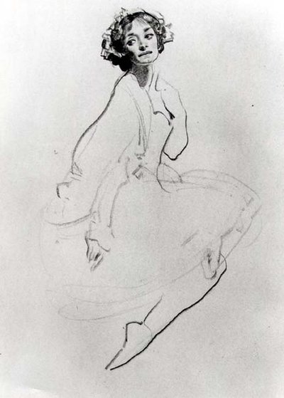 Estudio de una Bailarina, c. 1911 de George Washington Lambert