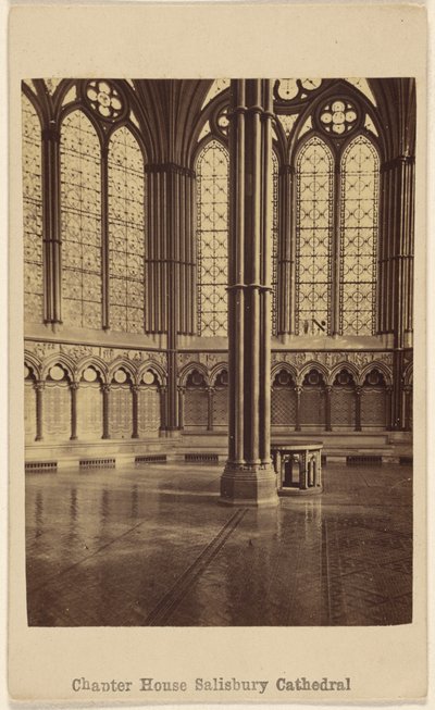 Sala Capitular. Catedral de Salisbury. de George Washington Wilson