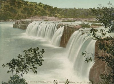 Cataratas en el río Tugela cerca de Colenso, Natal, c.1900 de George Washington Wilson