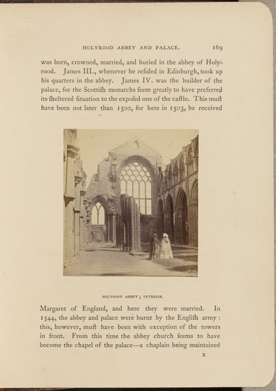 Abadía de Holyrood; Interior de George Washington Wilson