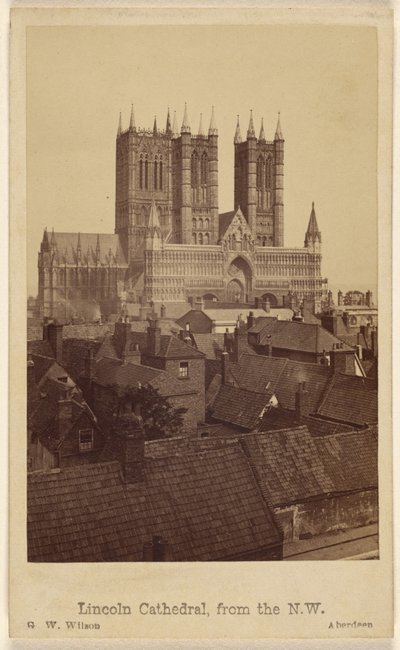 Catedral de Lincoln, vista desde el noroeste de George Washington Wilson