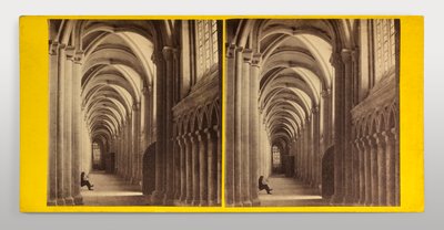 Catedral de Peterborough - nave lateral sur de la nave principal de George Washington Wilson