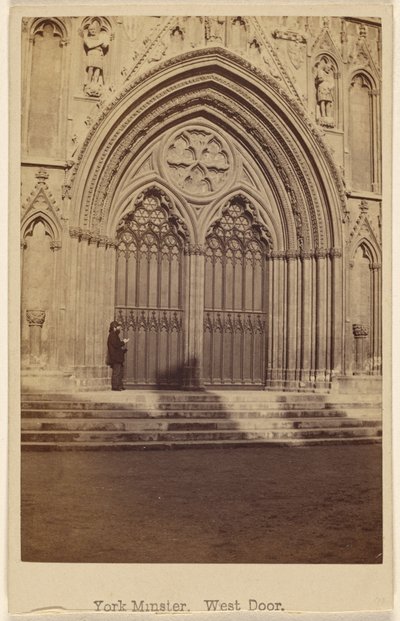 Catedral de York, puerta oeste de George Washington Wilson