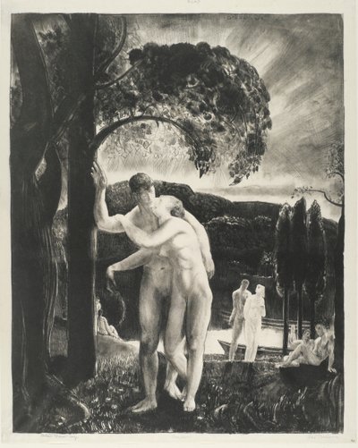 Amor, serie Hombres como Dioses, 1923 de George Wesley Bellows