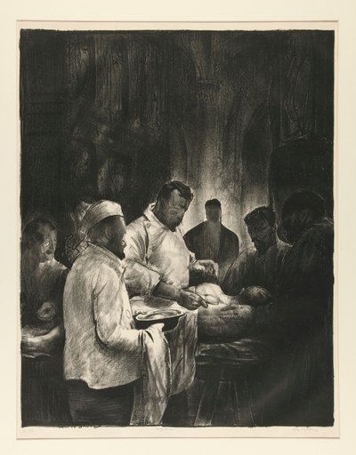 Base Hospital, No. 1, de la Serie Guerra de George Wesley Bellows