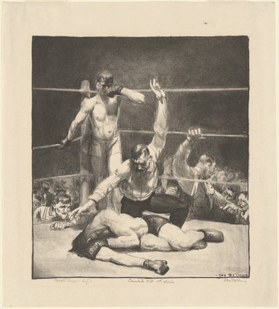 Contado, primera piedra, 1921 de George Wesley Bellows