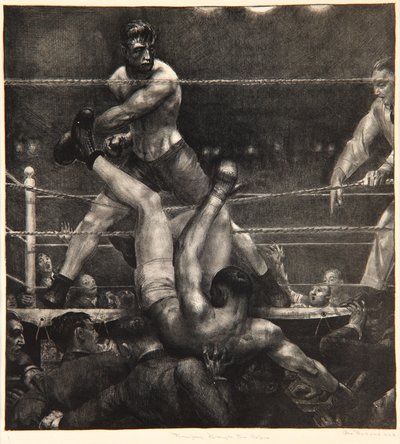 Dempsey a través de las cuerdas, 1923-24 de George Wesley Bellows