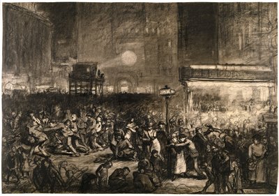 Noche electoral en Times Square de George Wesley Bellows