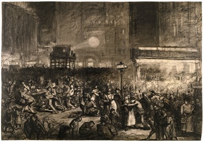 Noche electoral en Times Square de George Wesley Bellows