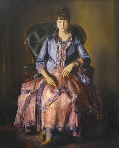Emma con un vestido púrpura de George Wesley Bellows