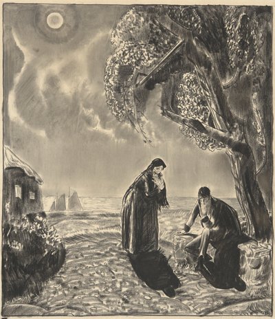 Figuras a la luz de la luna de George Wesley Bellows