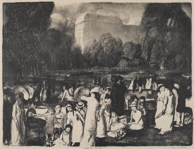 En el Parque, Luz, 1916 de George Wesley Bellows
