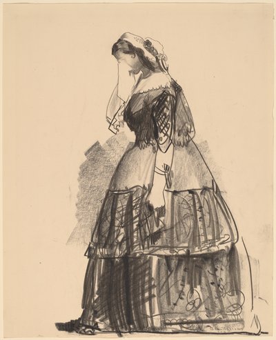 Dama de 1860 - La Actriz, 1922 de George Wesley Bellows