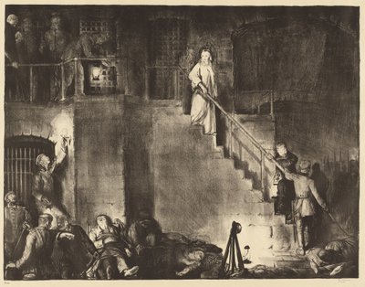Asesinato de Edith Cavell, 1918 de George Wesley Bellows