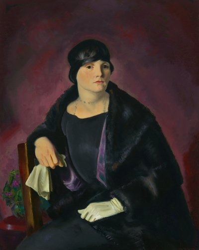Retrato de la Sra. Walter Richter (óleo sobre lienzo) de George Wesley Bellows