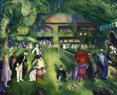 Tenis en Newport de George Wesley Bellows