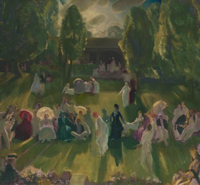 Tenis en Newport, 1919 de George Wesley Bellows