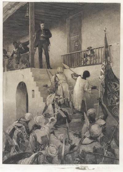 La muerte del General Gordon a manos de los seguidores del Mahdi, 26 de enero de 1885 de George William Joy